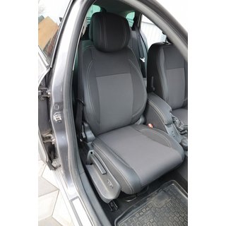 Авточехлы (Экокожа↗Ткань, Premium) Renault Megane III 2009-2016 гг. фото 2