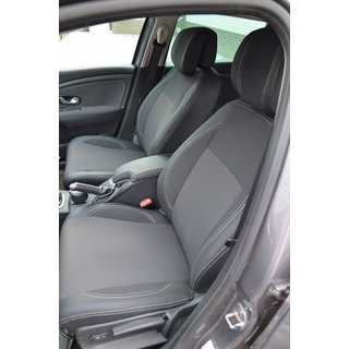 Авточехлы (Экокожа↗Ткань, Premium) Renault Megane III 2009-2016 гг. фото 3