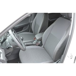 Авточехлы (Эко-кожа↗Ткань, Premium) Skoda Octavia III A7 2013-2019 гг. фото 1