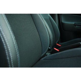 Авточехлы (Эко-кожа↗Ткань, Premium) Skoda Octavia I Tour A4 1996-2010 гг. фото 2