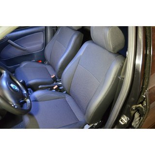 Авточехлы (Эко-кожа↗Ткань, Premium) Skoda Octavia I Tour A4 1996-2010 гг. фото 4