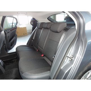 Авточехлы (2008-2013, Эко-кожа↗Ткань, Premium) Skoda Superb 2009-2015 гг. фото 2