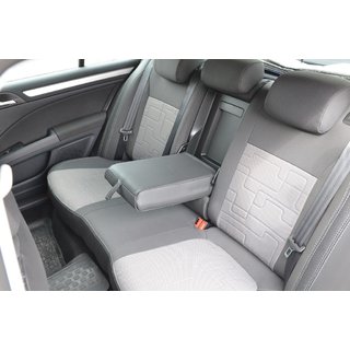 Авточехлы (2008-2013, Эко-кожа↗Ткань, Premium) Skoda Superb 2009-2015 гг. фото 4