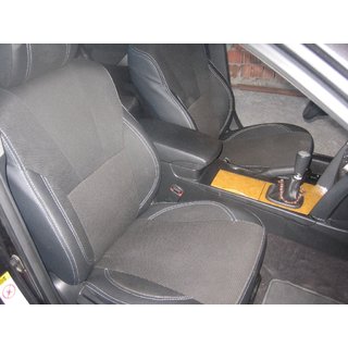 Авточехлы (Эко-кожа↗Ткань, Premium) Toyota Camry 2006-2011 гг. фото 2