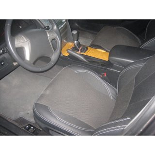 Авточехлы (Эко-кожа↗Ткань, Premium) Toyota Camry 2006-2011 гг. фото 3