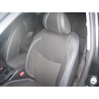 Авточехлы (Эко-кожа↗Ткань, Premium) Toyota Rav 4 2006-2013 гг. фото 2