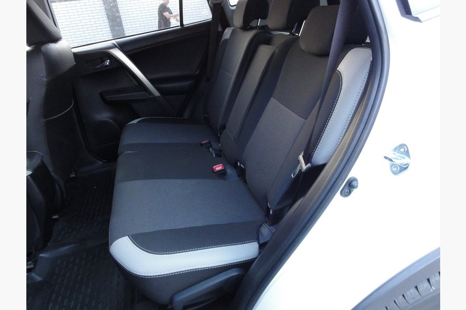 Toyota Rav 4 2013-2018 гг. Авточехлы (Эко-кожа↗Ткань, Premium) Фото 9