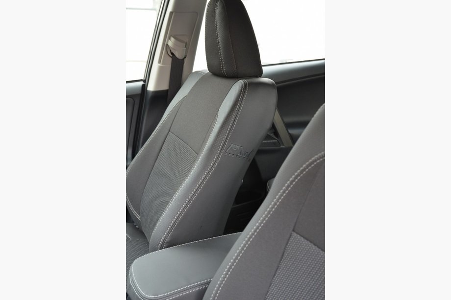Toyota Rav 4 2013-2018 гг. Авточехлы (Эко-кожа↗Ткань, Premium) Фото 6