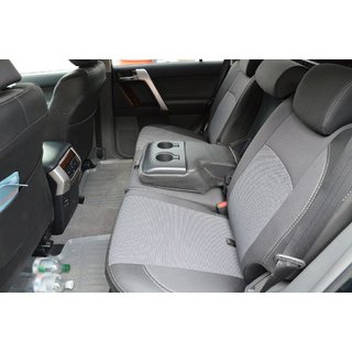 Авточехлы (Эко-кожа + Ткань, Premium) Toyota Land Cruiser Prado 150 2009-2023 гг. фото 3