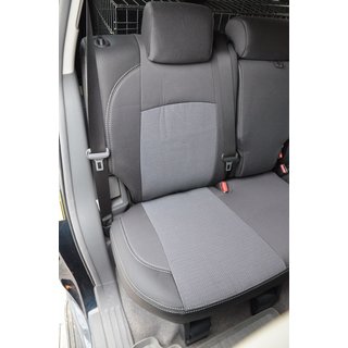 Авточехлы (Эко-кожа + Ткань, Premium) Toyota Land Cruiser Prado 150 2009-2023 гг. фото 2