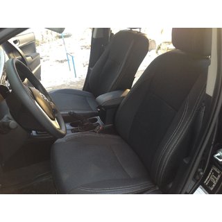 Авточехлы (Эко-кожа↗Ткань, Premium) Toyota Corolla 2013-2019 гг. фото 1