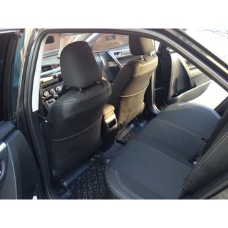 Авточехлы (Эко-кожа↗Ткань, Premium) Toyota Corolla 2013-2019 гг. фото 2