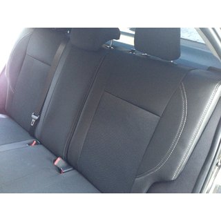 Авточехлы (Эко-кожа↗Ткань, Premium) Toyota Corolla 2013-2019 гг. фото 4