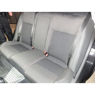 Авточехлы (Эко-кожа↗Ткань, Premium) Skoda Superb 2001-2009 гг. фото 4