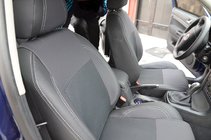 Skoda Superb 2001-2009 гг. Авточехлы (Эко-кожа↗Ткань, Premium) фото 1