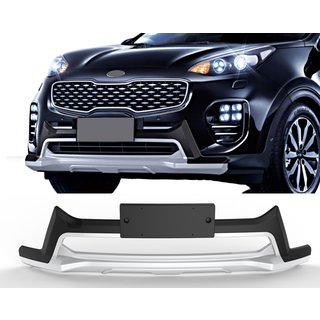 Накладки на передний и задний бампер 2015-2019 V3 (пластик) Kia Sportage 2015-2021 гг. фото 1