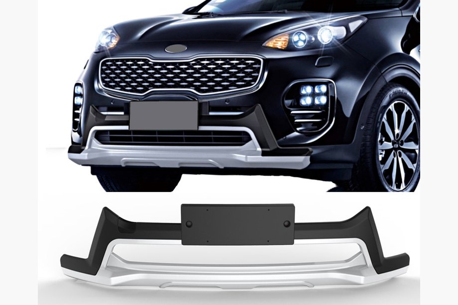 Kia Sportage 2015-2021 гг. Накладки на передний и задний бампер 2015-2019 V3 (пластик) Image