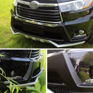 Передние и задние накладки 2014-2017 (2 шт) Toyota Highlander 2013-2019 гг. фото 1