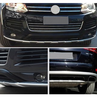 Передний и задний лип V1 (2010-2014) Volkswagen Touareg 2010-2018 гг. фото 1