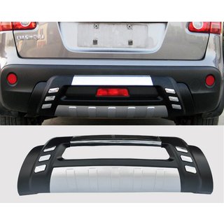 Задний диффузор V2 (серый пластик) Nissan Qashqai 2007-2010 гг. фото 1