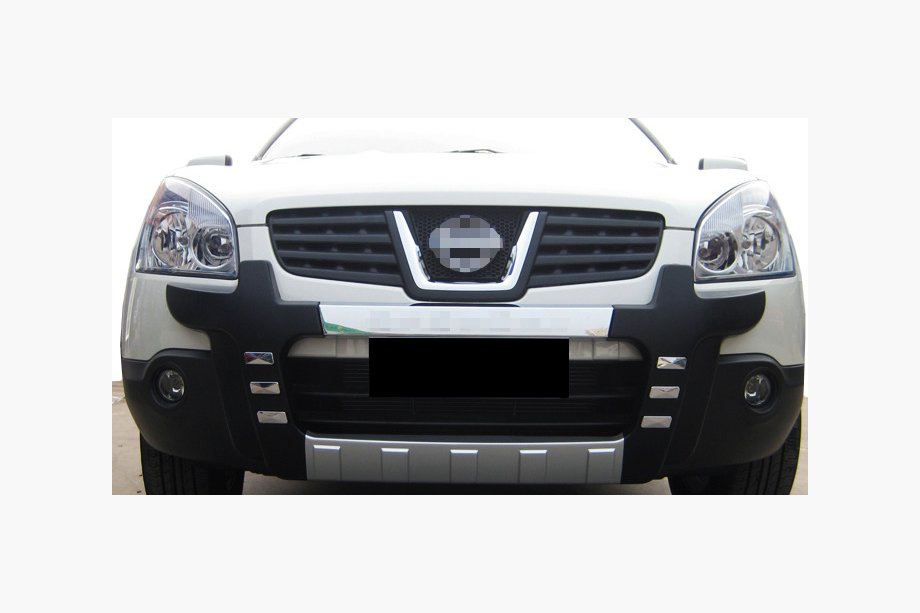 Nissan Qashqai 2007-2010 гг. Передний диффузор V2 (пластик) Image