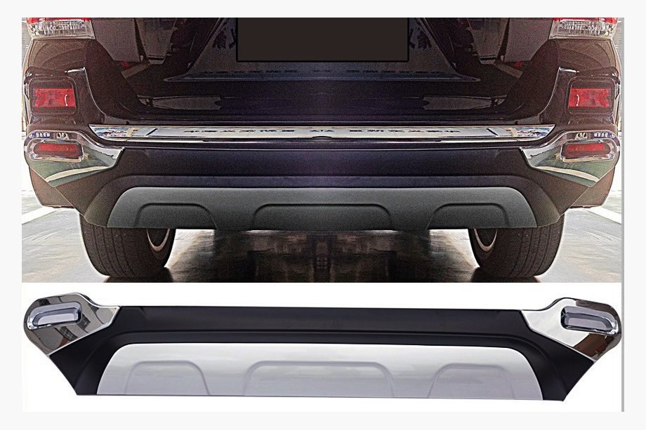 Toyota Highlander 2008-2013 гг. Накладка на задний бампер (2011-2013) Image