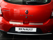 Dacia Sandero 2013-2020 гг. Накладка на задний бампер с загибом (Notaniko) фото 1