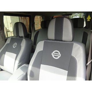 Авточехлы (Экокожа↗Ткань, Premium) Nissan X-trail T30 2002-2007 гг. фото 1