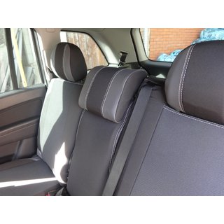 Авточехлы (Экокожа↗Ткань, Premium) Opel Zafira B 2005-2011 гг. фото 1