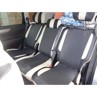 Авточехлы (Экокожа↗Ткань, Premium) Toyota Avensis 2009-2018 гг. фото 1