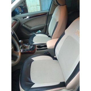 Авточехлы (Экокожа↗Ткань, Premium) Audi A4 B8 2007-2015 гг. фото 1