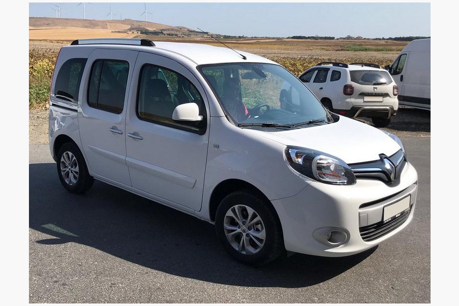 Renault Kangoo 2008+ Интегрированные рейлинги хром (стандартная база) Image