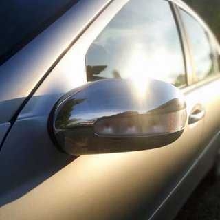 Накладки на Зеркала (2 шт., пластик) Mercedes C-class W203 2000-2007 гг.