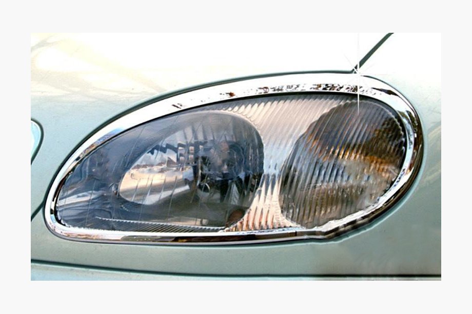Daewoo Lanos 1998-2017 гг. Накладки на фары (2 шт., Пластик) Image