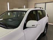 Toyota Land Cruiser Prado 150 2009-2023 гг. Рейлинги турецкий дизайн (Черные, 2 шт) Пластиковые ножки фото 1