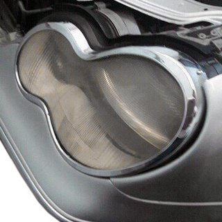 Накладки на фары (2 шт., Пластик) Mercedes C-class W203 2000-2007 гг. фото 2