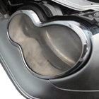 Mercedes C-class W203 2000-2007 гг. Накладки на фары (2 шт., Пластик) фото 2