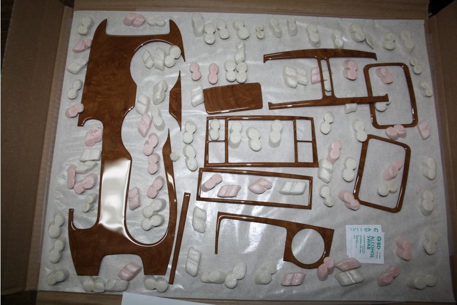 Hyundai Tucson JM 2004- гг. Накладки на панель под дерево (США) Image