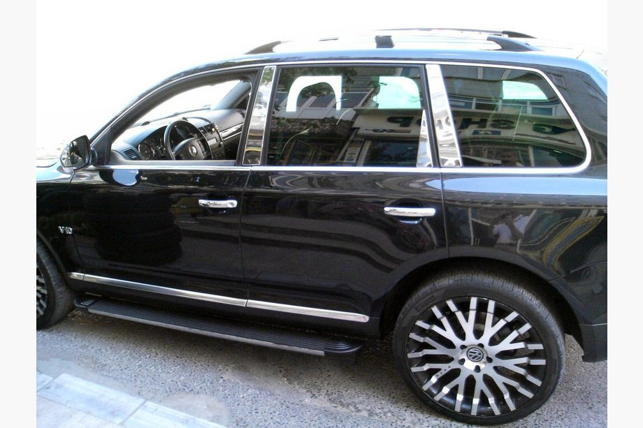 Хром накладки на стойки Volkswagen Touareg 2010↗ (Carmos) Image
