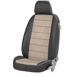 Авточехлы ЭкоКожа+Ткань+Алькантара Antara (8 или 9 мест) Nissan NV300/Primastar 2016- гг. фото 3