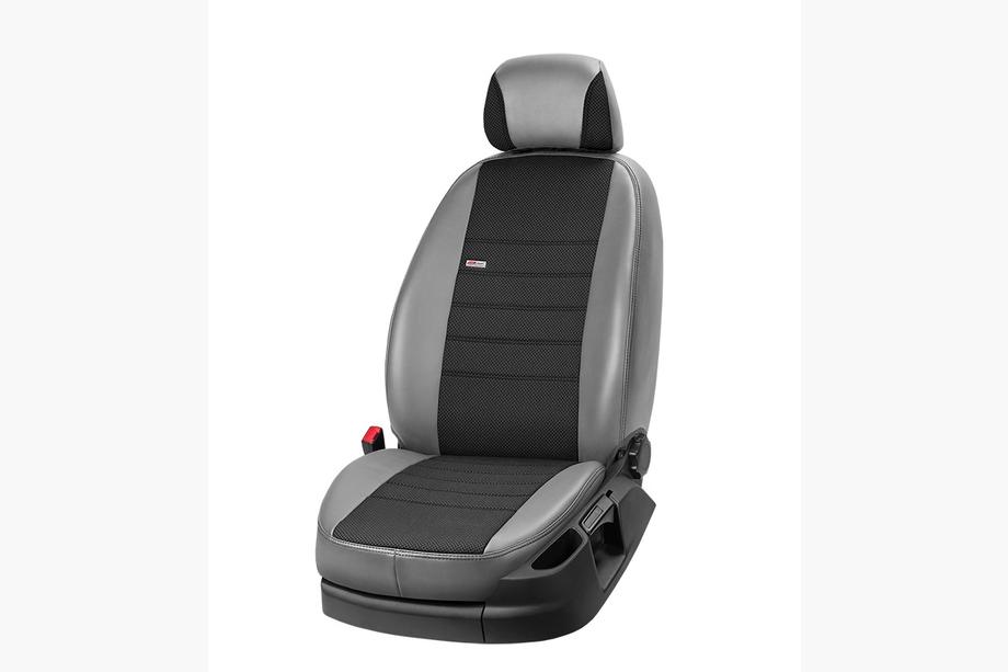Citroen Jumpy/Dispatch 2017- гг. Авточехлы ЭкоКожа+Ткань+Алькантара Eco Comfort (8 или 9 мест) Фото 4