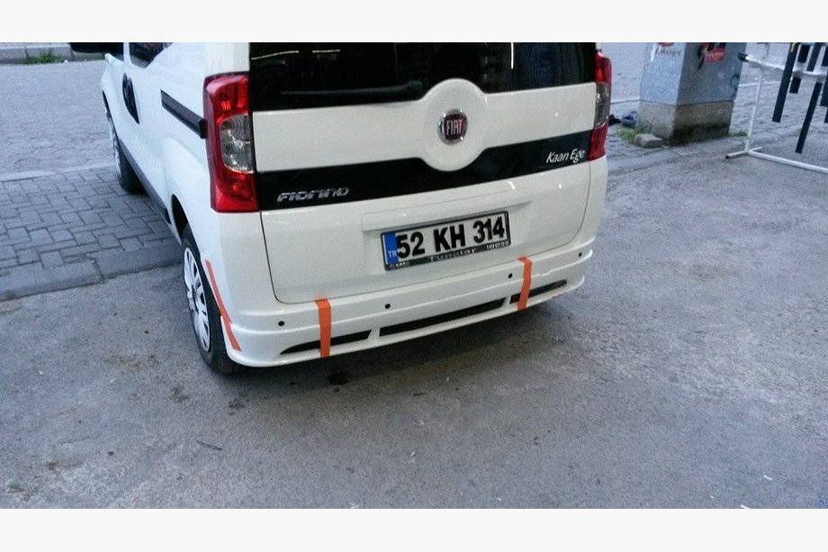 Fiat Fiorino/Qubo 2008-2024 гг. Накладка на задний бампер Emotion (грунт под покраску) Фото 2