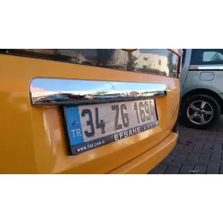 Хромированная накладка над номером (нержавейка) Citroen Nemo 2007-2017 гг. фото 2