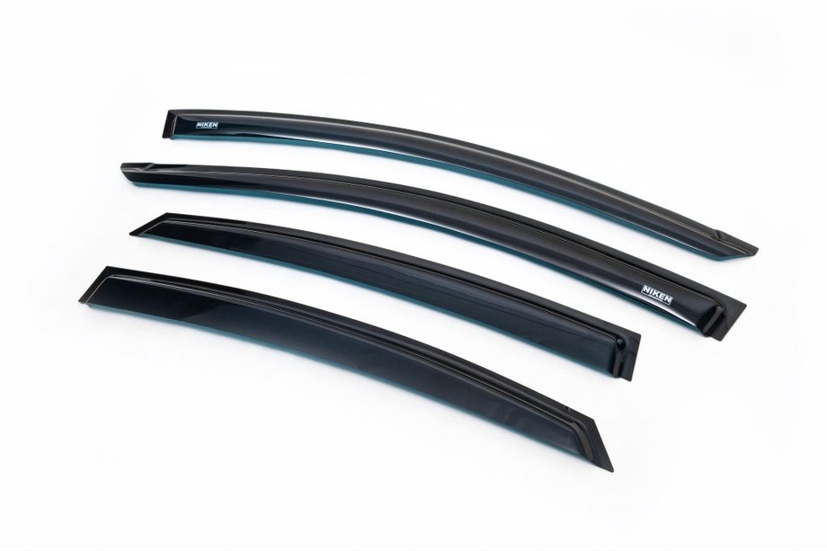 Hyundai Accent 2011-2017 гг. Ветровики SD (4 шт, Niken) Image