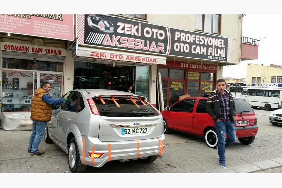 Ford Focus II 2008-2011 гг. Накладка на задний бампер Sedan (грунт под покраску) Фото 2