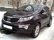 Kia Sportage 2010-2015 гг. Дефлектор капота VIP фото 1