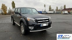 Ford Ranger 2007-2011 гг. Передняя защита ST008 (нержавейка) фото 3