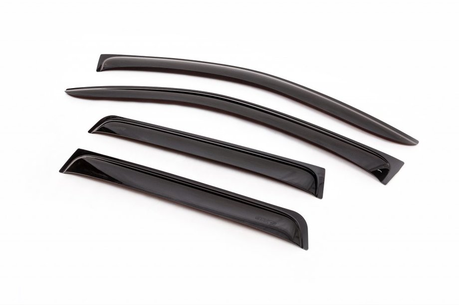 Mitsubishi Outlander 2006-2012 гг. Ветровики на окна (4 шт, ANV) Image