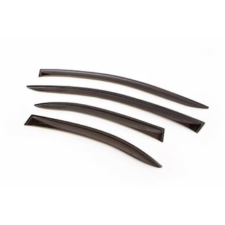 Ветровики на окна (4 шт, ANV) Mitsubishi Lancer X 2008- гг. фото 1