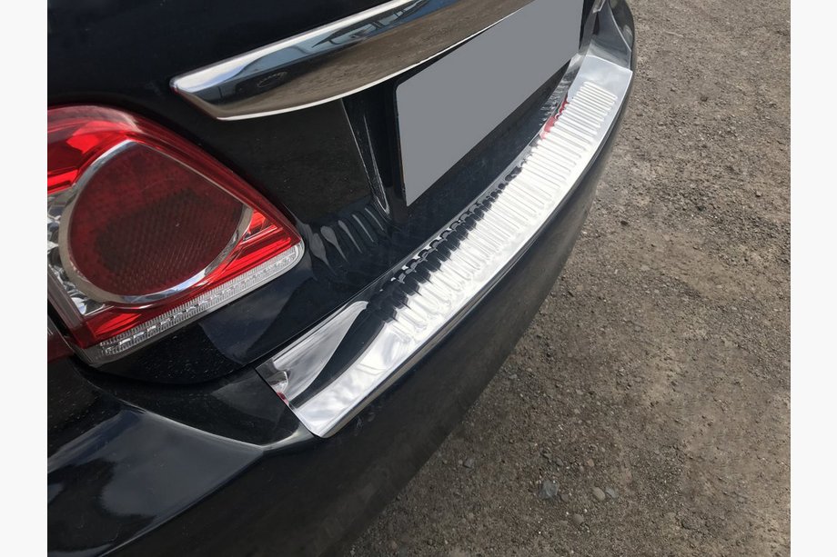 Toyota Corolla 2007-2013 гг. Накладка на задний бампер нержавейка Image